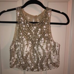 Prom dress with jewelry